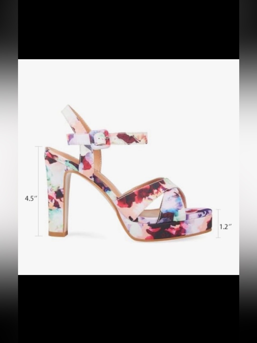 Abbleet Platform Heels Women Strappy Block Chunky High Heels Open Toe NIB size 7